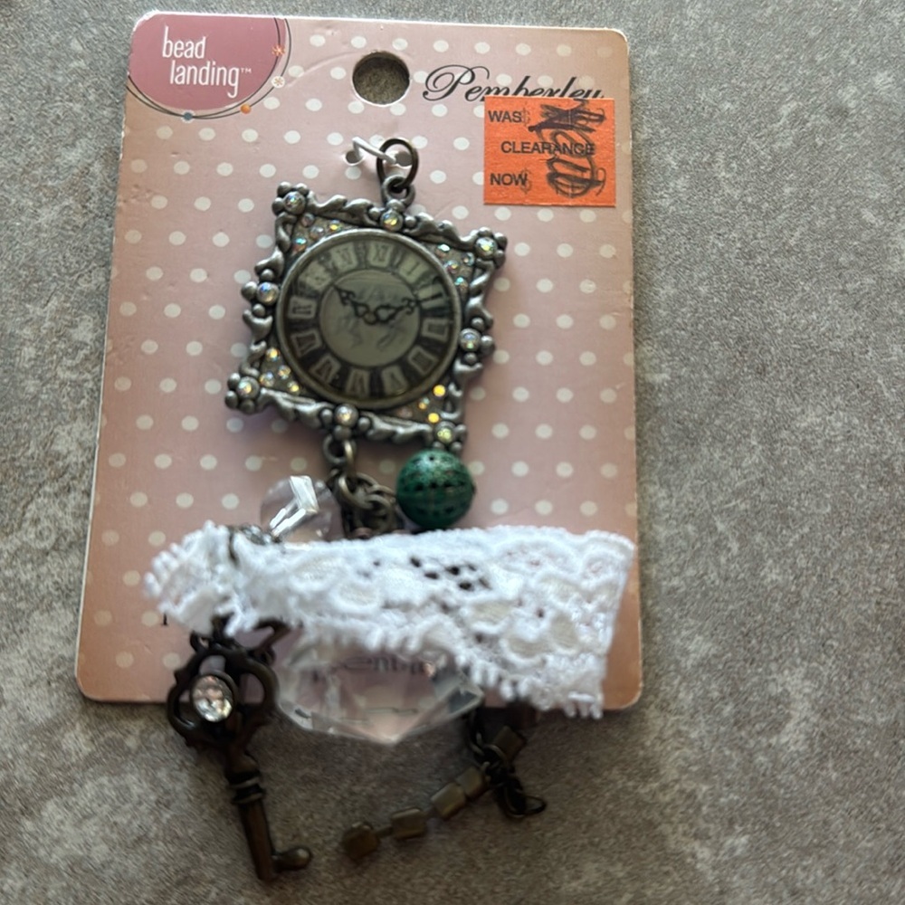 COPY - NWT! Bead Landing Antiqued bling pendants